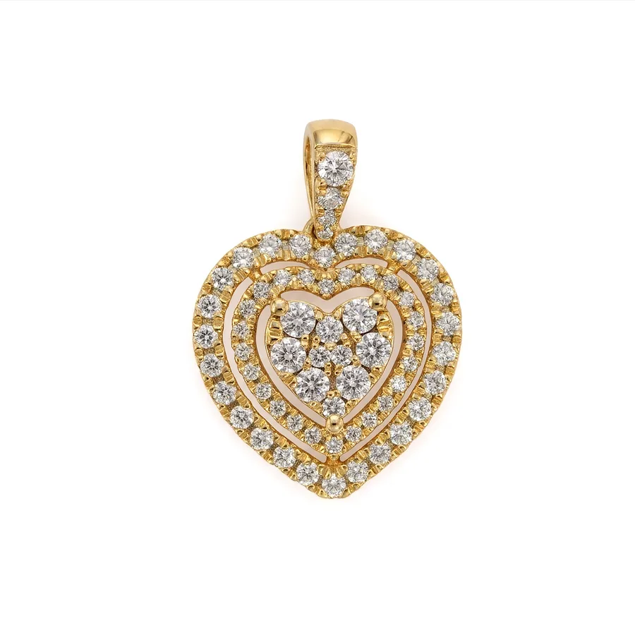 Coeur Halo Pendant