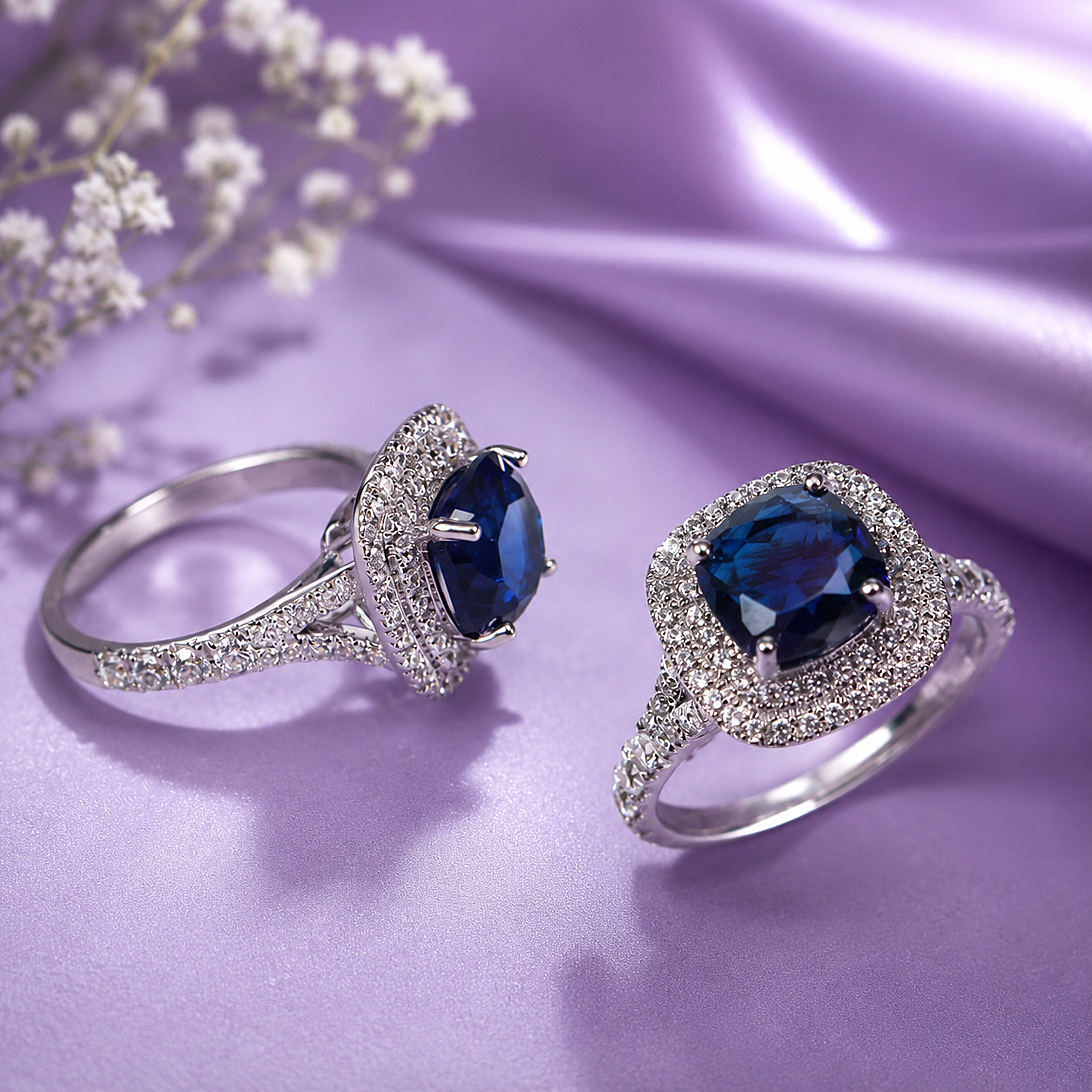 Cushion Halo Ring